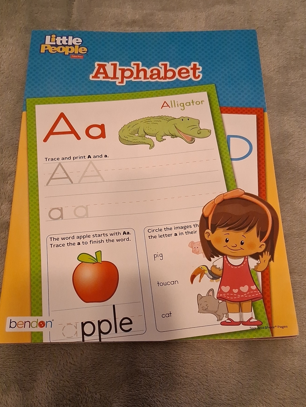 Little People Alphabet Learning Workbook